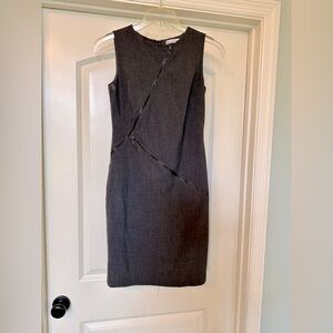 Calvin Klein - Grey Double Zipper Detail Dress!